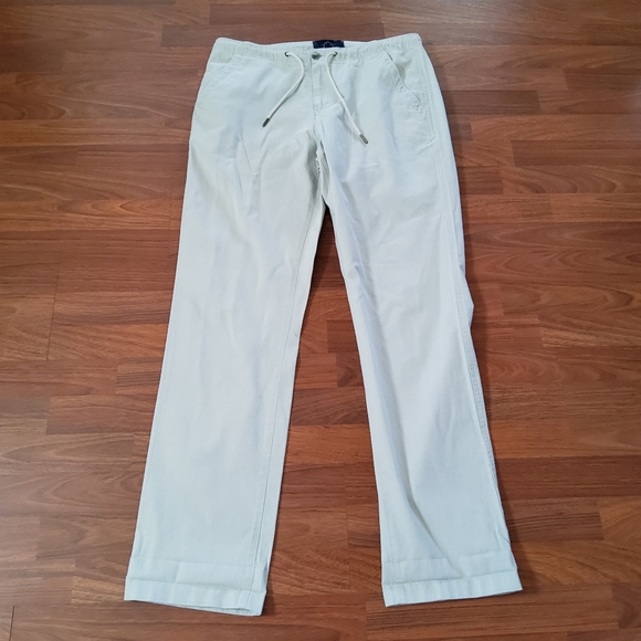 Even Tide Relaxed Drawstring Chino Pants Size 33 × 34 New - Picture 2 of 10